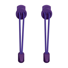 Elastische, violette Schnürsenkel mit Verschluss