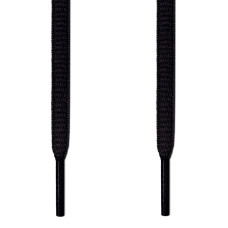 Ovale, schwarze Schnürsenkel