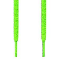 Ovale, neon-grüne Schnürsenkel