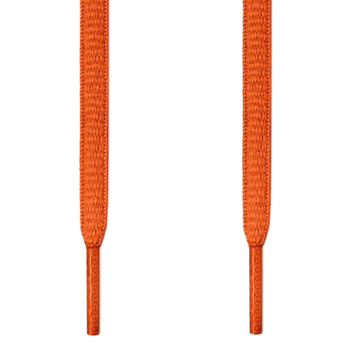 Ovale, orangene Schnürsenkel