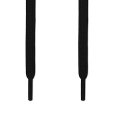 Elastische, flache, schwarze Schnürsenkel (No-Tie)