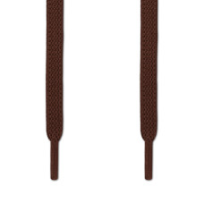Elastische, flache Schnürsenkel, dunkelbraun (No-Tie)