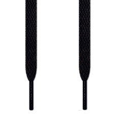 Flache, schwarze Schnürsenkel