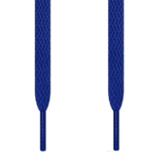 Flache blaue Schnürsenkel