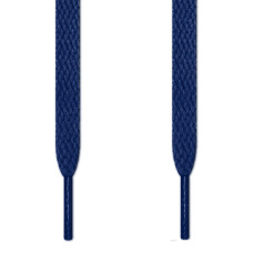 Flache, marineblaue Schnürsenkel