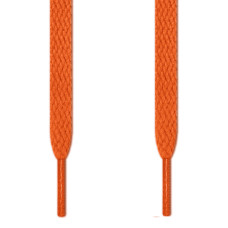 Flache, oranene Schnürsenkel