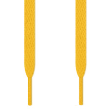Flache, gelbe Schnürsenkel